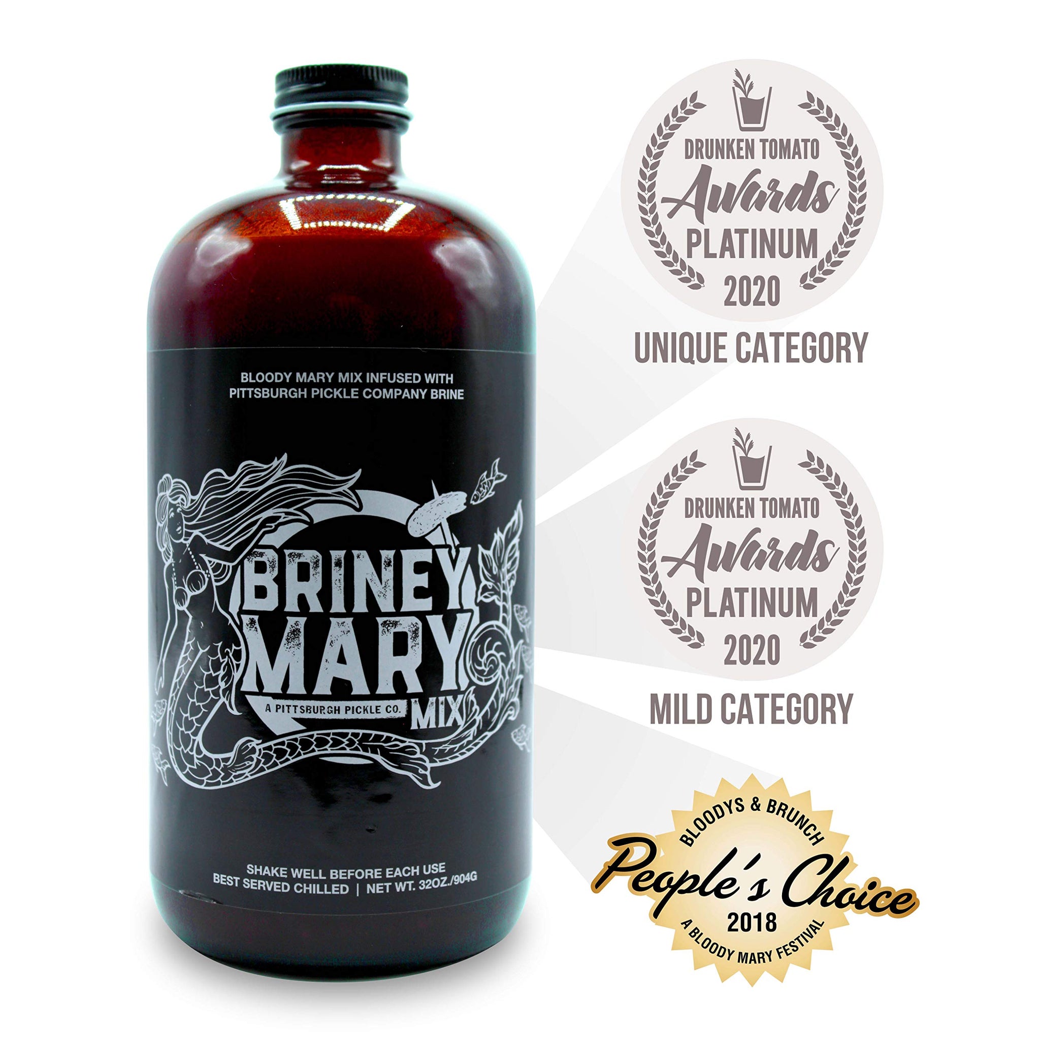 3 pack Briney Mary - Pittsburgh Pickle Company's Award Winning Bloody Mary Mix