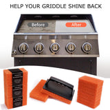 Griddle Cleaning Pads for Blackstone Flat Top, Non-Scratch Grill Scrub Pads, Bathroom Scrubbing Pads, Pool Scrub Brush, Shower Tile (22 Pads + Handle)