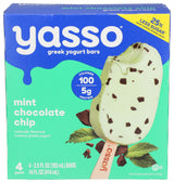 Yasso Mint Chocolate Frozen Greek Yogurt Bar 4 Count, 14 FZ