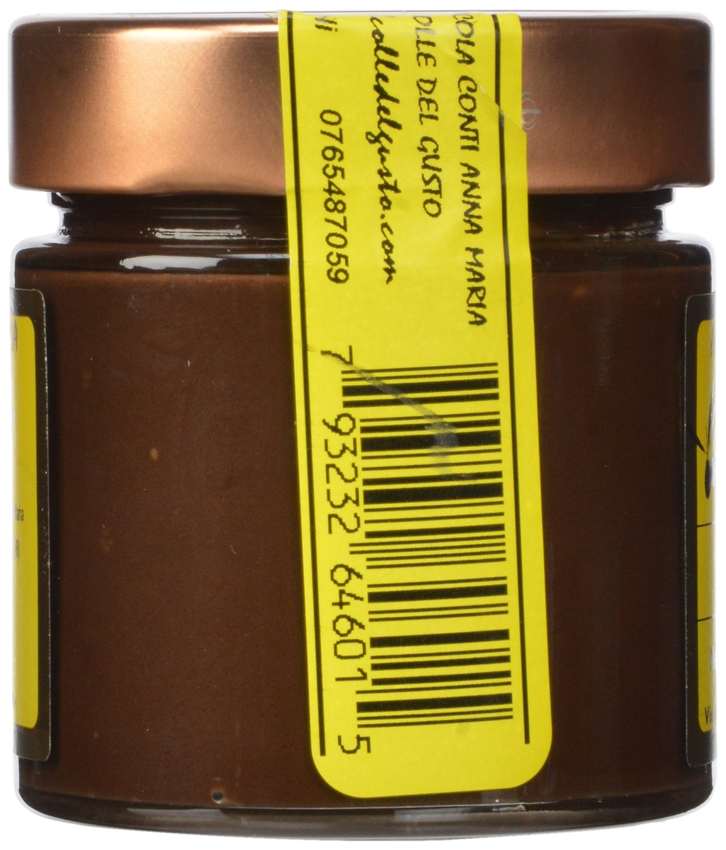 Il Colle Del Gusto Coarse Hazelnut Chocolate Spread with Extra Virgin Olive Oil, Granellona Brut, 8.1 Ounce