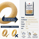 La Molisana Pasta Anelli Siciliani 16 oz (Pack of 4) - Italian Pasta Rings - Alternative to Ditalini Pasta and Pastina with Food Bag Clamp - 5 Total