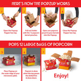 Popzup Popper - Equals 12 Large Microwave Popcorn Bags