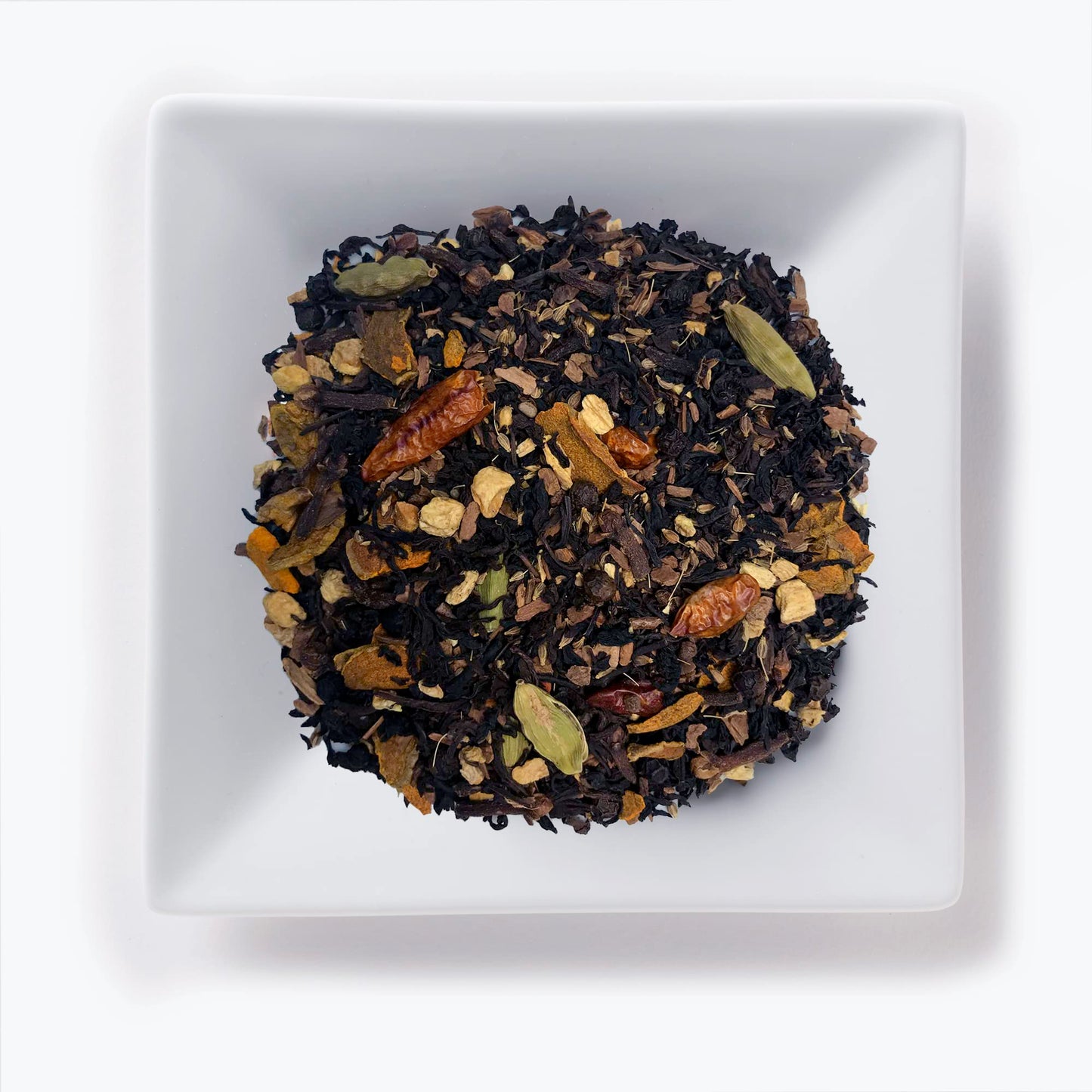 Mahamosa Turmeric Chai Decaf Tea 4 oz - Decaffeinated Black Tea Blend Loose Leaf (with cinnamon, turmeric root, ginger, aniseed, black peppercorn