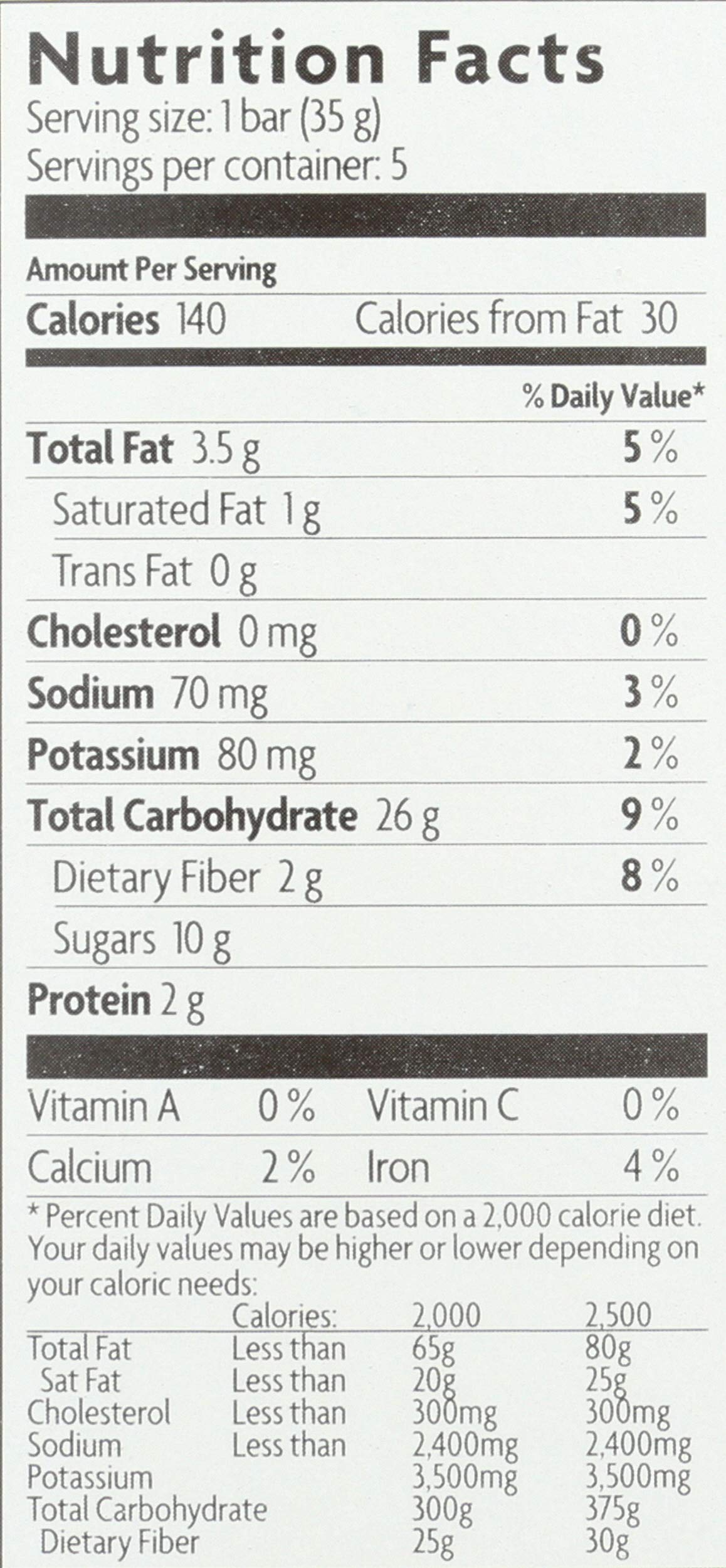 Nature's Path Organic Gluten Free Chewy Granola Bars, Dark Chocolate Chip, 6.2 Ounce Box
