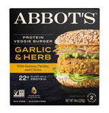 Abbot', Veggie Burger Garlic Herb, 8 Ounce