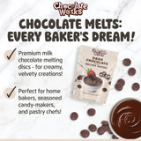 Chocolate Works Dark Chocolate Melting Chocolate Wafers, 2.5lb (Pack of 1)