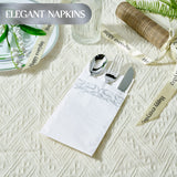 Vplus 400 Pack Paper Napkins Guest Towels Disposable Premium Quality 3-ply Dinner Napkins Disposable Soft, Absorbent, Perfect for Kitchen, Wedding