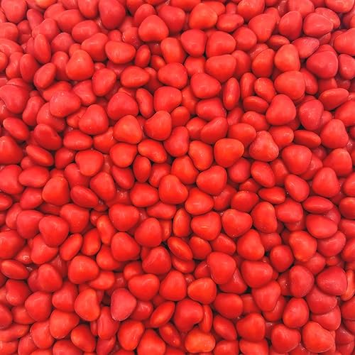 Cinnamon Hearts | 1 Pound Bag | Spicy Cinnamon Candy | Heart Shaped Red Candy | Old Fashioned Hard Candies for Holidays, Baking & Dessert Decorating