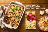 Al Alali Béchamel Mix 10 x 75 g, Easy to Prepare Creamy White Sauce for Pasta & Lasagna