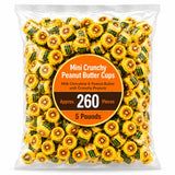 Crunchy Peanut Butter Cup Candy Miniatures Bulk Bag - 5 lb (Approx. 250 pieces)