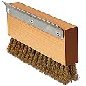 Carlisle Sparta Pizza Oven Brush with Scraper, Brass Wire Bristles, Stainless Steel Scraper, Brown, 8.5" x 4.25" x 1.5" (Pack of 12)