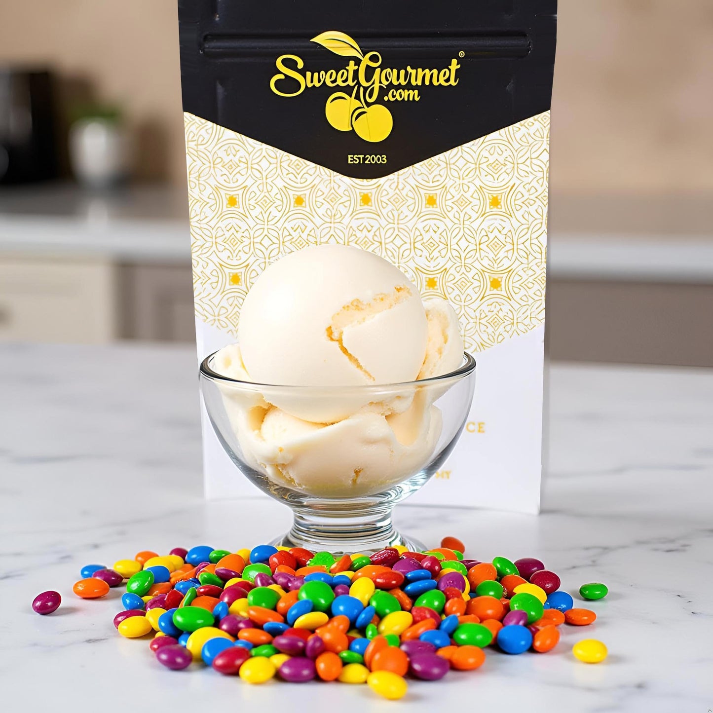 SweetGourmet Rainbow Candy Coated Chocolate Sunflower Seeds, Milk Chocolate, Gluten-Free, 1 Pound