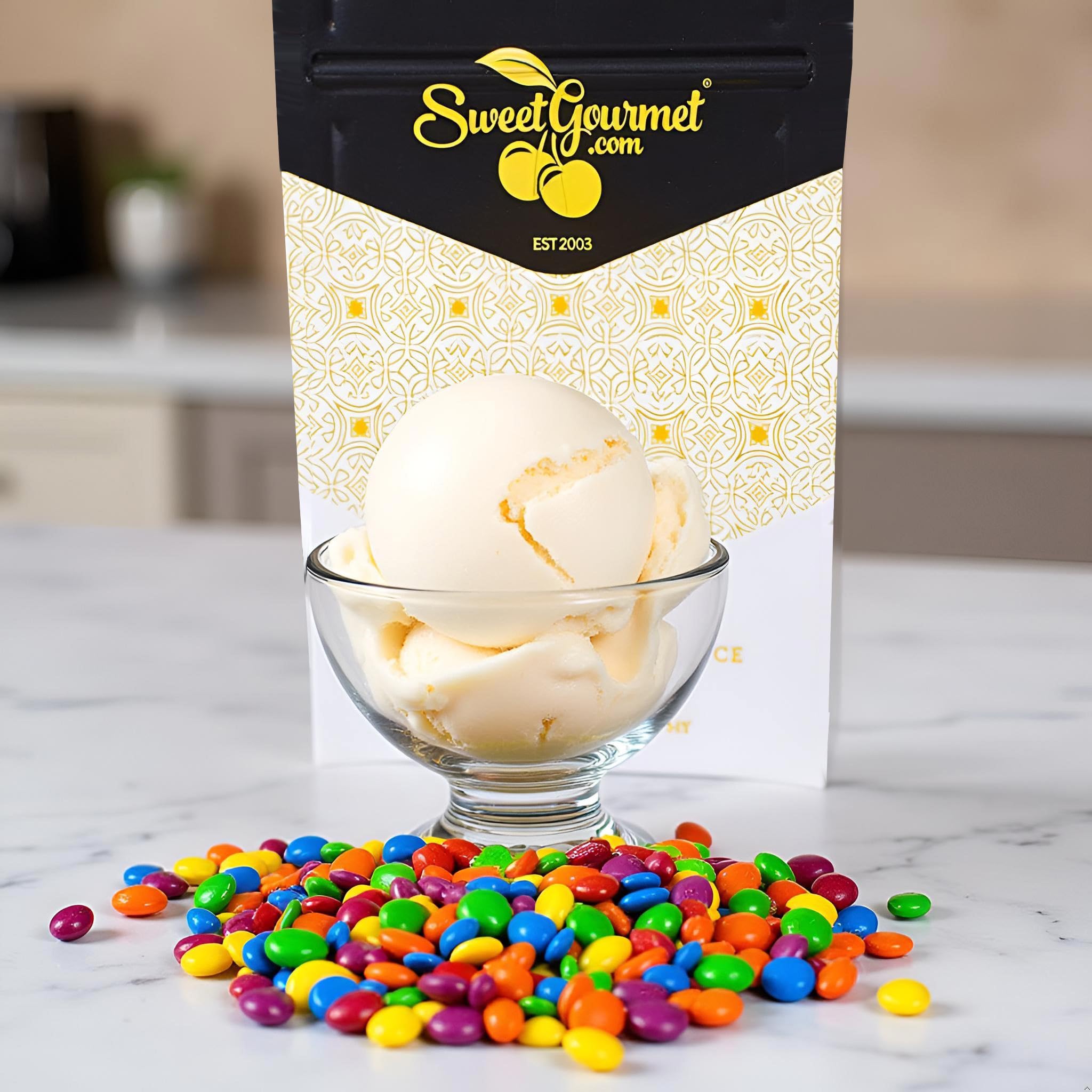 SweetGourmet Rainbow Candy Coated Chocolate Sunflower Seeds, Milk Chocolate, Gluten-Free, 1 Pound