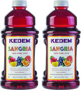 Kedem Sangria Soft Drink, Made of 100% Pure Juice, 64oz, (2 Pack), No Sugar or Artificial Coloring Added