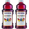 Kedem Sangria Soft Drink, Made of 100% Pure Juice, 64oz, (2 Pack), No Sugar or Artificial Coloring Added