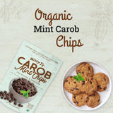 Missy J's Organic Mint Carob Chips 8 oz 3 Pack, Made with Coconut Sugar Vegan, Gluten and Caffeine Free Healthy Substitute for Chocolate, Perfect for Snacks and Treats