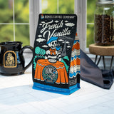 Bones Coffee Company French Vanilla, Creamy Vanilla Flavored Coffee, Medium Roast Low Acid Arabica Beans Compatible with Auto drip and French Press