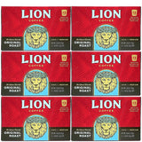 Lion Coffee Original Roast, Single-Serve Coffee Pods - 12 Count Box (Pack of Six)