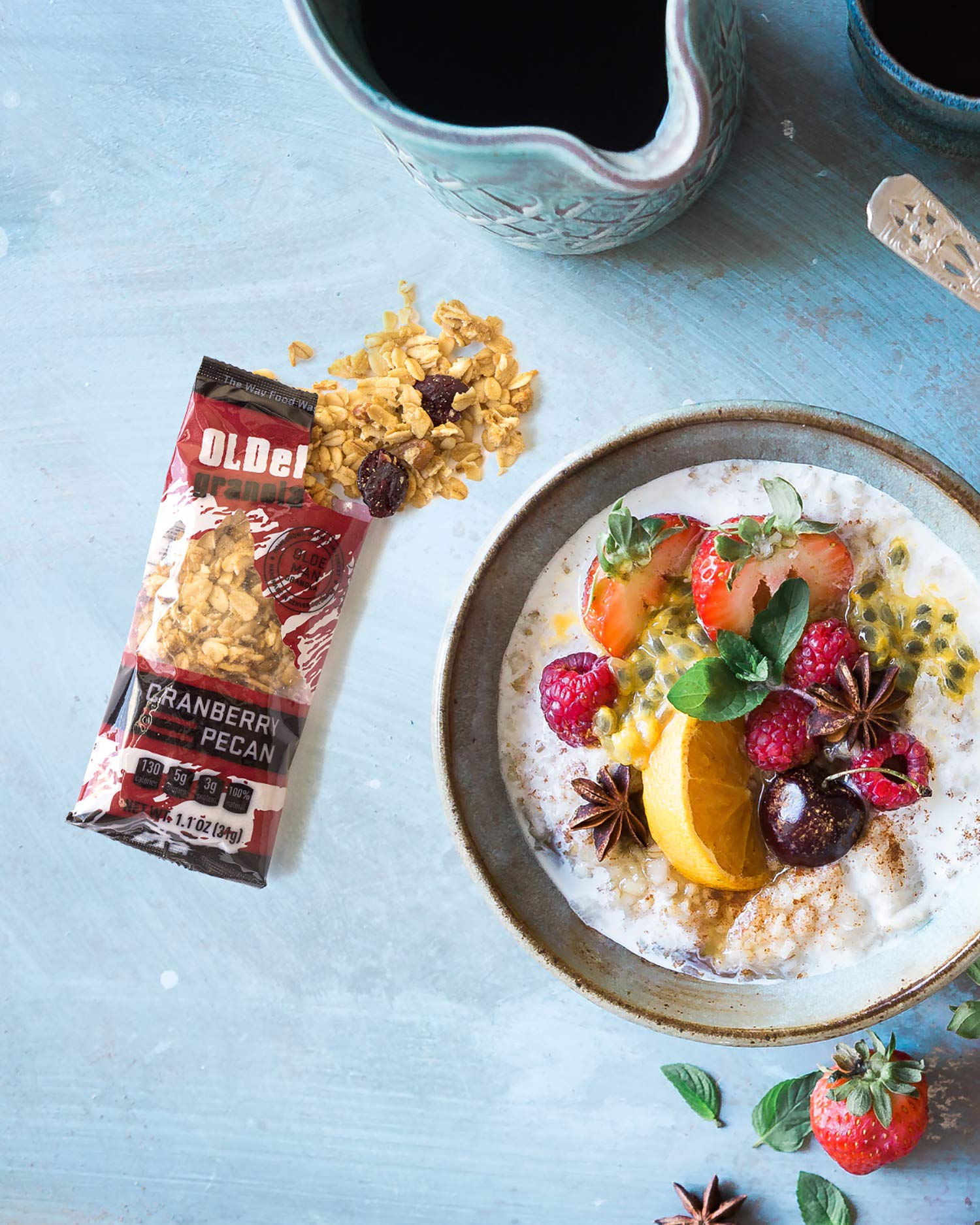 Olde Man Granola Gluten Free Granola - Non-GMO Healthy Granola Cereal - Soft Whole Grain Oats, Butter, Brown Sugar - Handmade in Colorado (Cranberry