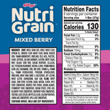 Nutri-Grain Breakfast Bars, Made with 10g Whole Grains, Snack Bars, Mixed Berry, 10.4oz Box (8 Count)