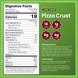 WiO SmartFoods™ 7.5" Pizza Crusts, 6-Count, Low-Carb, Protein-Rich Pizza Dough, Keto-Friendly, Fat-Free, Delicious Fresh Flatbread for Homemade Pizzas