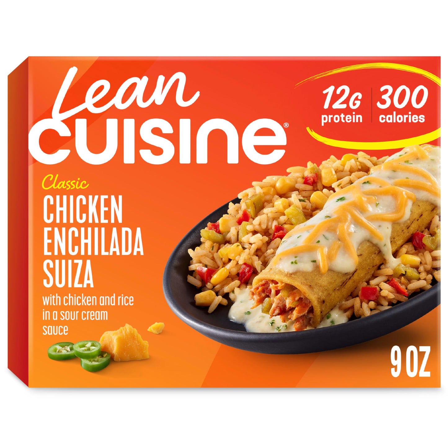 Lean Cuisine Classic Chicken Enchilada Suiza, Frozen Lunch, Frozen Individual Meals 9 oz
