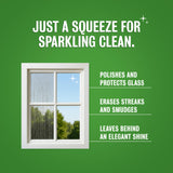 Rebel Green Sparkling Glass Spray - Streak-Free Natural Glass Cleaner for Windows, Mirrors, and Surfaces - Peppermint & Lemon Scent - 16 oz - 2 Pack