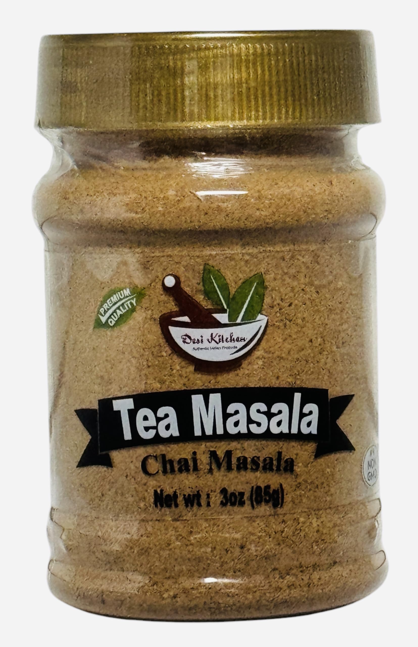 Desi Kitchen Spices All Natural | Salt Free | Vegan | NON GMO | Tea Masala (Chai Masala) 3oz (85gm)