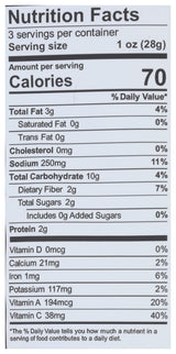 3oz Cheddar Flavor - Famous Brads Raw Chips - Vegan, Gluten Free, Natural, Healthy Snack