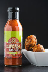 GHANA SUPREME SAUCE - Marinade for Meats and Base for Jollof Rice - Mild - 12 Fluid Ounces