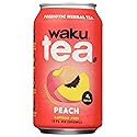 Waku, Tea Prebiotic Herbal Peach, 12 Fl Oz