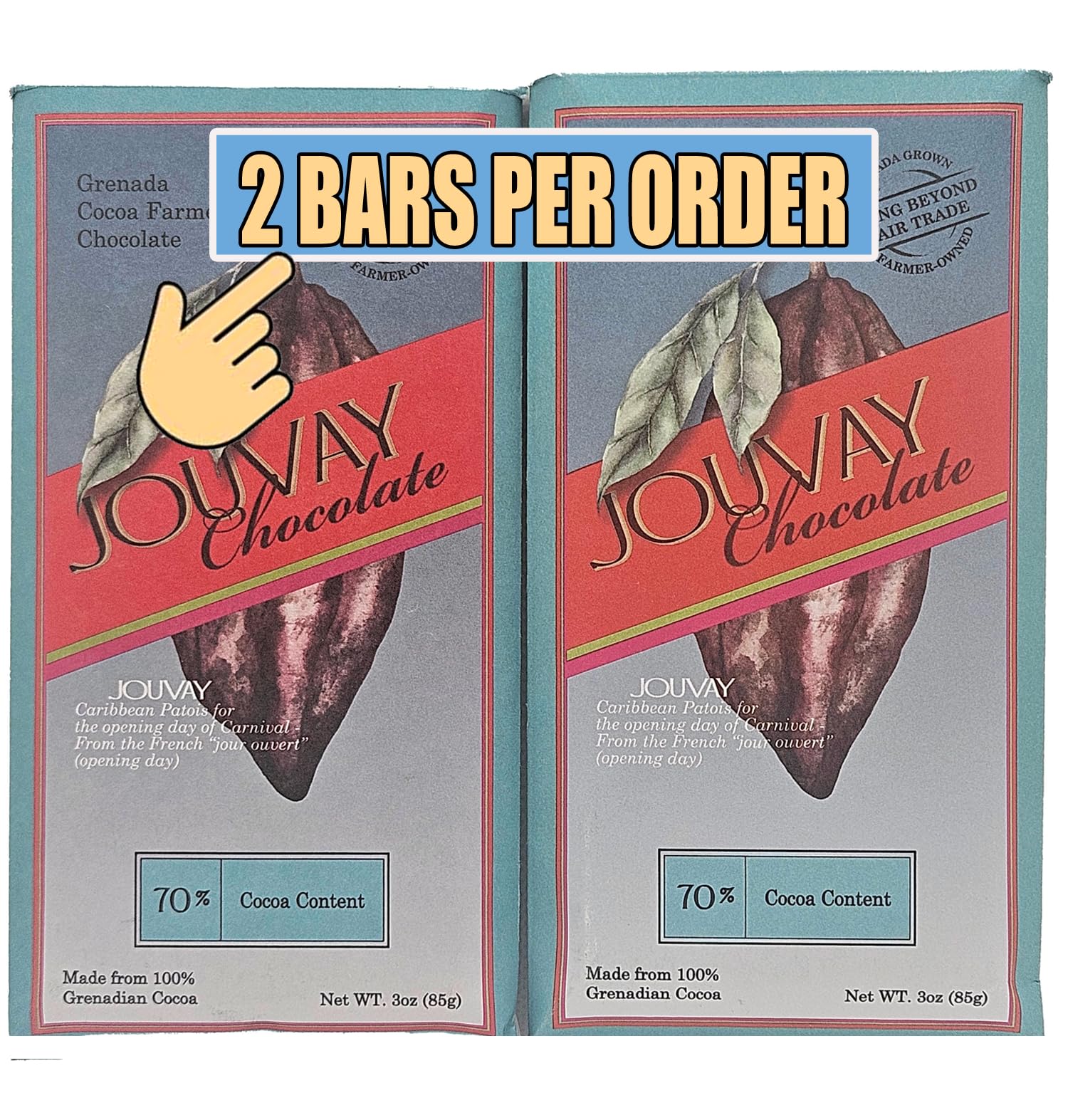 70% Cocoa - JOUVAY, Grenada, Caribbean