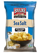 Boulder Canyon Totally Natural Kettle Cooked Potato Chips Gluten Free, 5-ounce Bags (Case of 12)