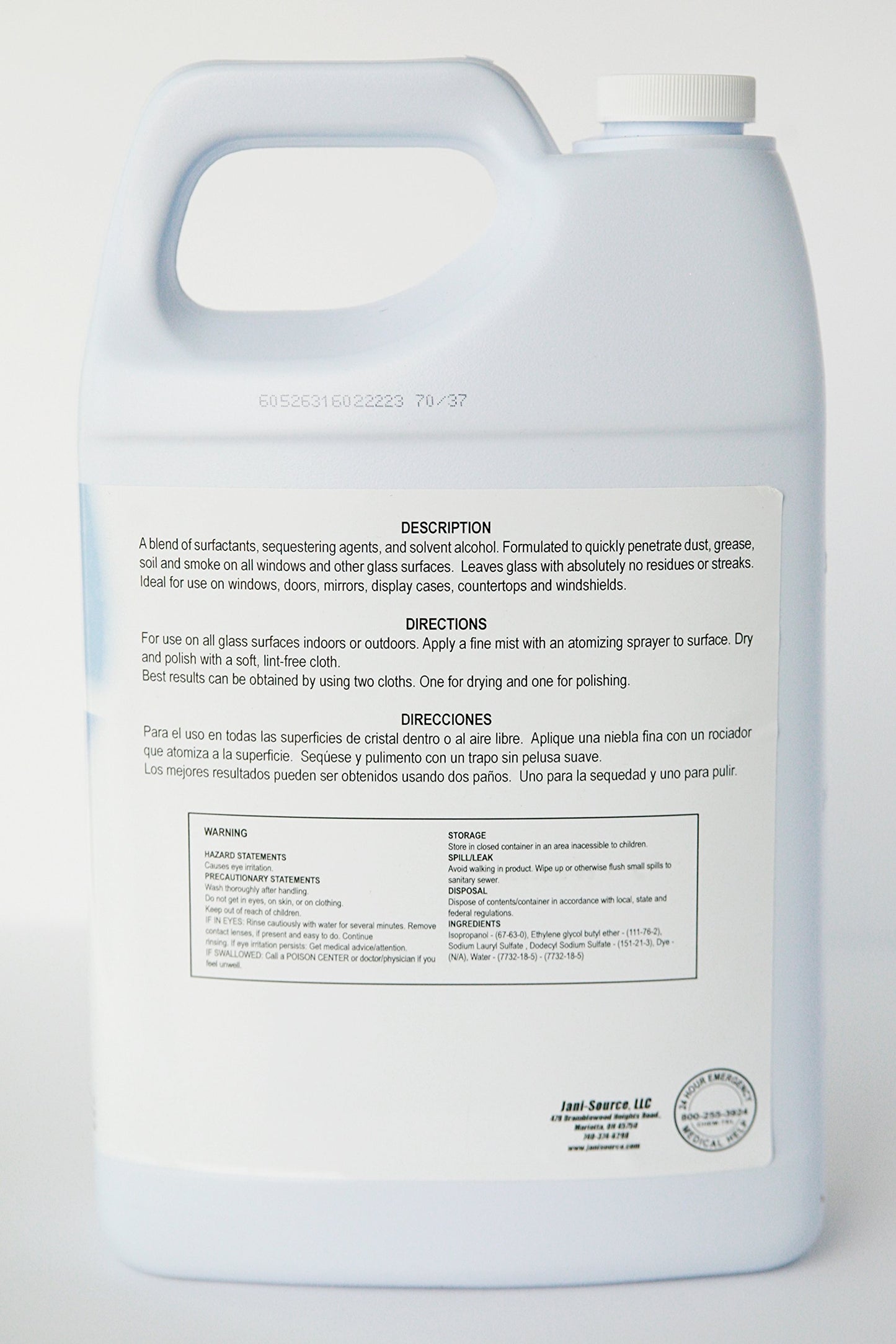 Jani-Source Fenestre RTU Non-Ammoniated Glass Cleaner - 1 Gallon
