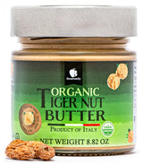 Gourmanity Organic Tigernut Butter, Sweet and Nutty Tasting Nut Free Peanut Butter Alternative, Compliant With Low Fodmap And Whole 30 Diets, Ideal