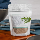 Artisan Salt Company Fusion Naturally Flavored Spanish Rosemary Sea Salt, Zip-Top Pouch, 4 Ounce