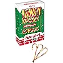Spangler (1) Box Candy Canes - Cherry Flavored Multi-Color Stripes - 12 Individually Wrapped Pieces per Box - Holiday & Christmas Candy - Net Wt. 5.3