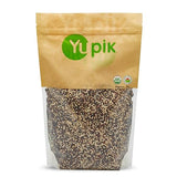 Yupik Organic Tri-Color Quinoa, 2.2 lb (35.2 oz), Non-GMO, Gluten-Free, Kosher, Raw Seeds, White, Red & Black Quinoa, Unsalted, Oil-Free, Source of Fiber & Iron, Ideal Rice & Pasta Replacement