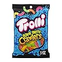 Trolli Sour Brite Crawlers, Candy, Cherry-Lemon, Strawberry-Grape & Orange-Lime, Sweet and Sour, Gummy Worms, 5 oz