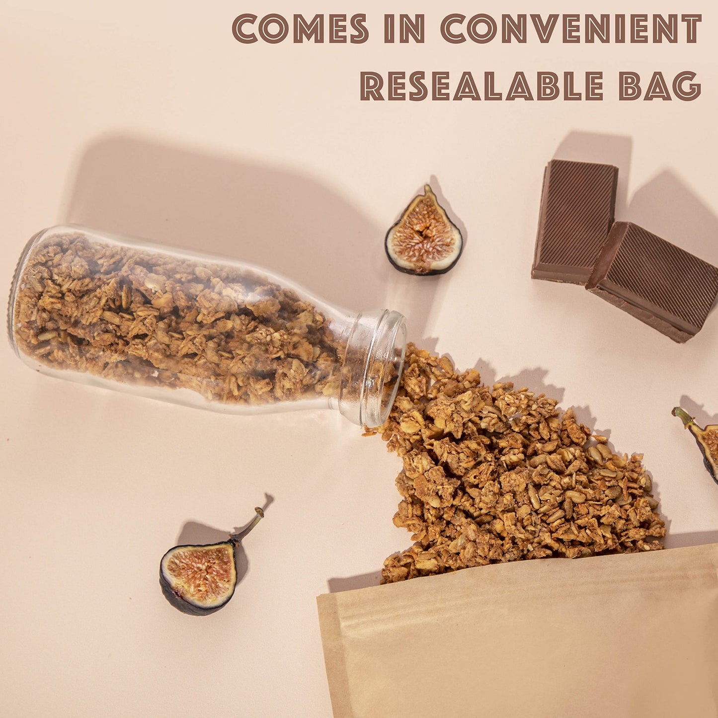 Brooklyn's Own Organic Granola Simply Breakfast Cereal - Gluten-Free Healthy Snacks - 12 Ounce Resealable Eco-Friendly Pack