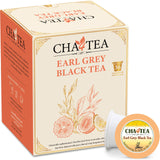 Cha4TEA 36-Count Earl Grey Tea Pods Compatible with Keurig K-Cup, Bold Black Tea with Bergamot Flavor
