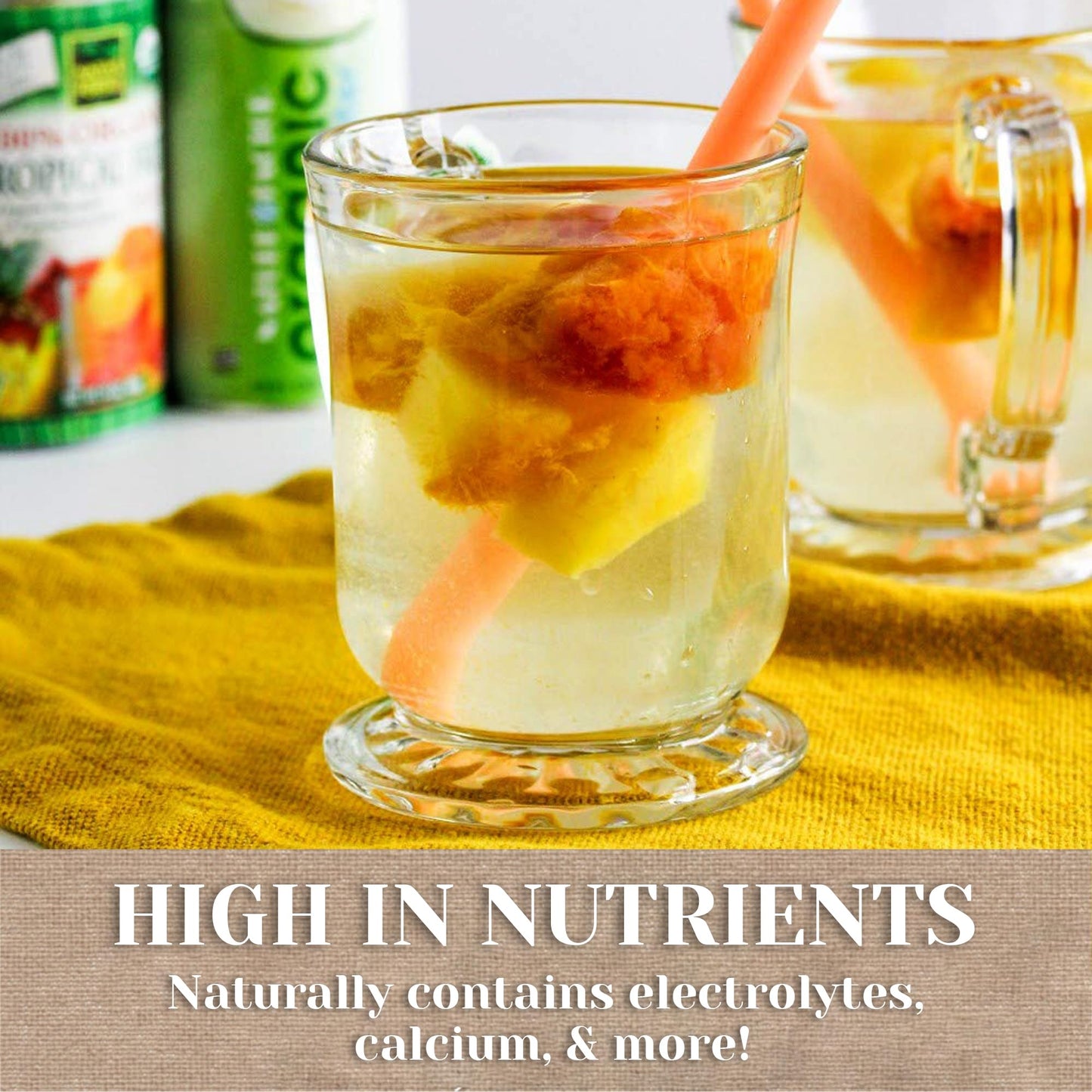 Nature Factor Organic Coconut Water - Pure Pressed Coconut Water, Organic Electrolytes - 10 Fl Oz (Pack of 12)
