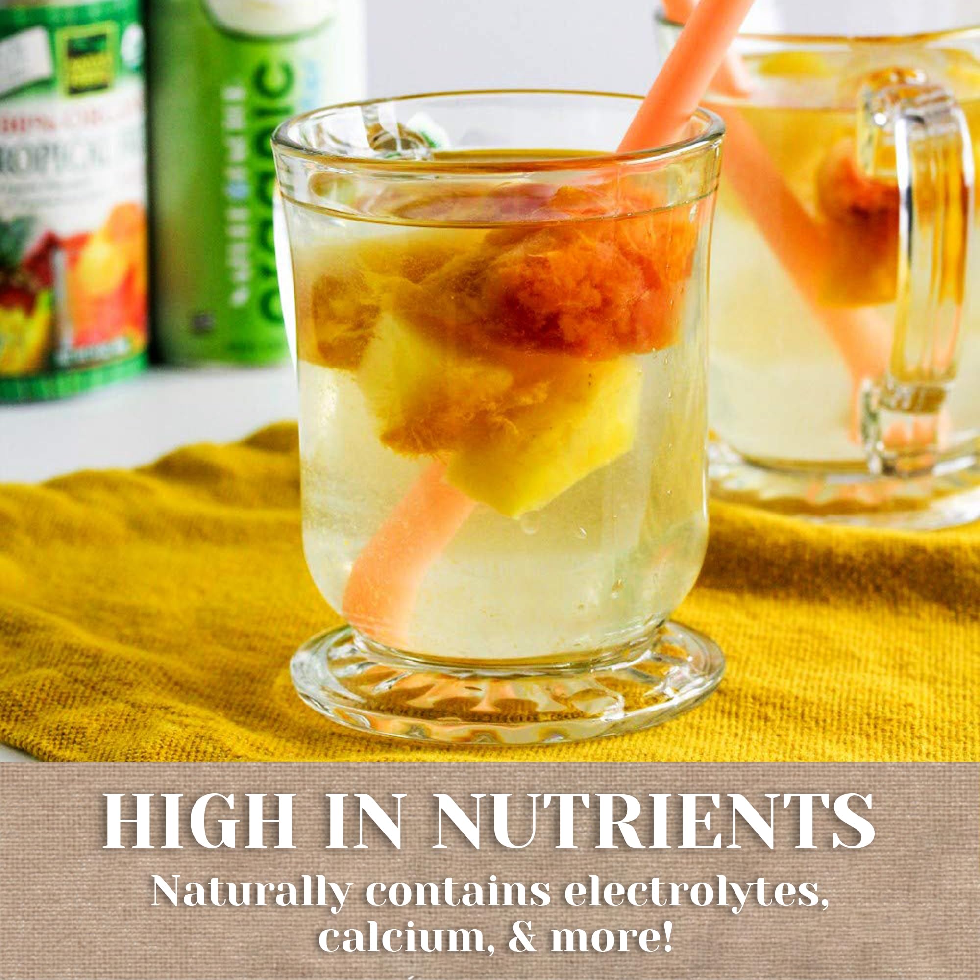 Nature Factor Organic Coconut Water - Pure Pressed Coconut Water, Organic Electrolytes - 10 Fl Oz (Pack of 12)