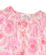 vineyard vines Baby Emmy Smocked Bubble, Edie Cotton Candy, 12-18 Months