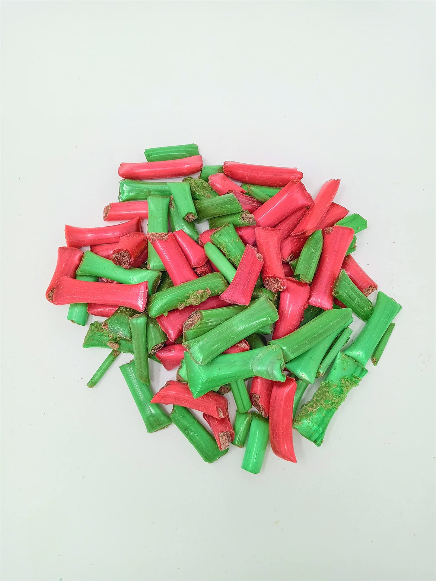 Old Fashion Chocolate Straws Red and Green 2 pounds chocolate filled straws