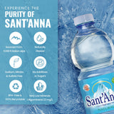 Sant'Anna Still Mineral Water, 16.9 Fl Oz Bottles (6-Pack) | Pure Italian Alps Mountain-Fresh Drinking Water | Natural Functional Drink | Sodium-Free