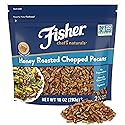 Fisher Chef's Naturals Honey Roasted Chopped Pecans 10oz Resealable Bag, Sweet and Salted Nuts for Cooking, Baking & Snacking, Snacks for Adults