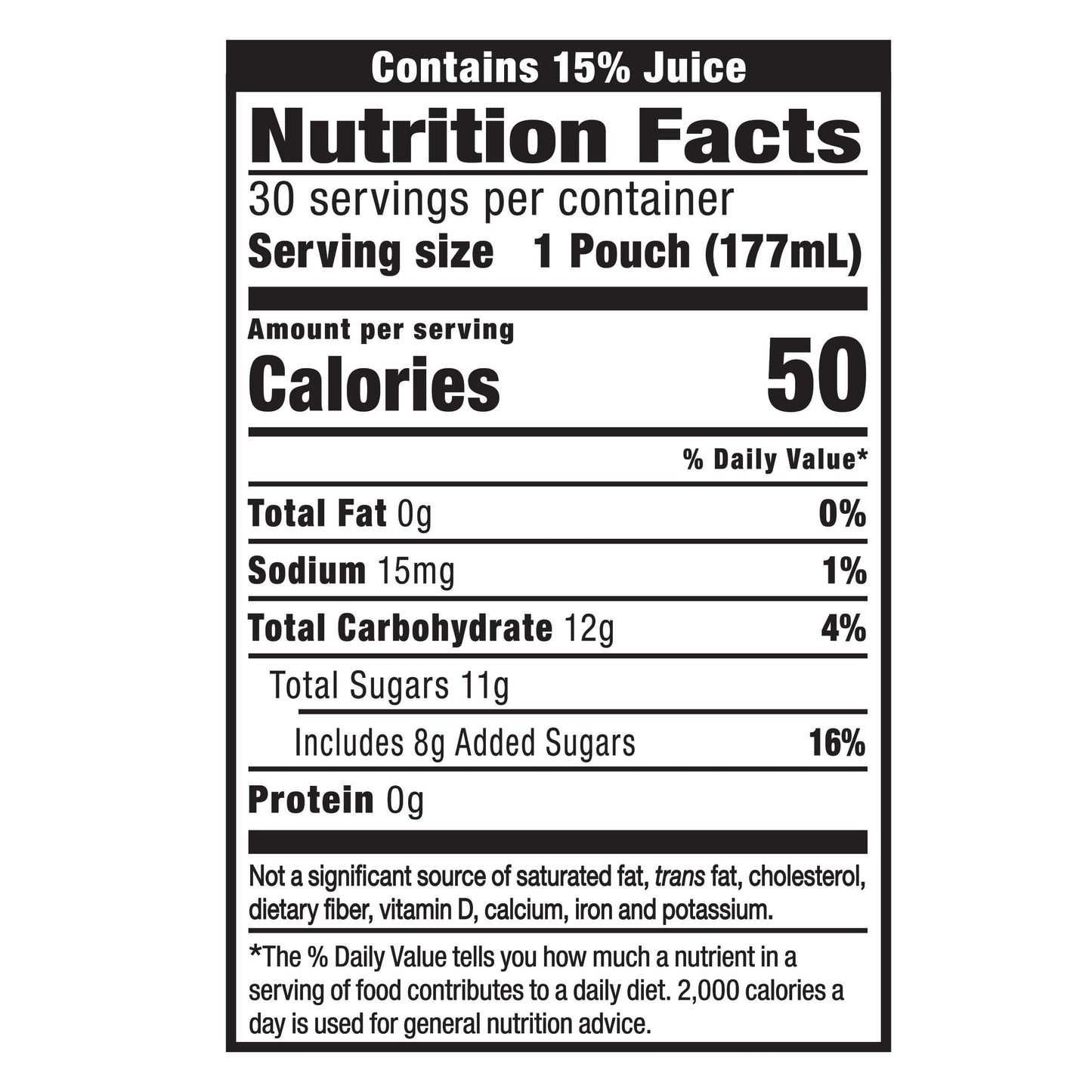 Capri Sun Flavored with Other Natural Flavor Juice Drink Blend, 30 Pouches, for School Lunches and On-the-Go Hydration, Fruit Punch, All Natural