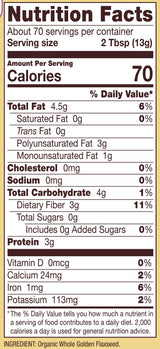 Bobs Red Mill Flaxseed Meal Golden Organic, 32 Oz