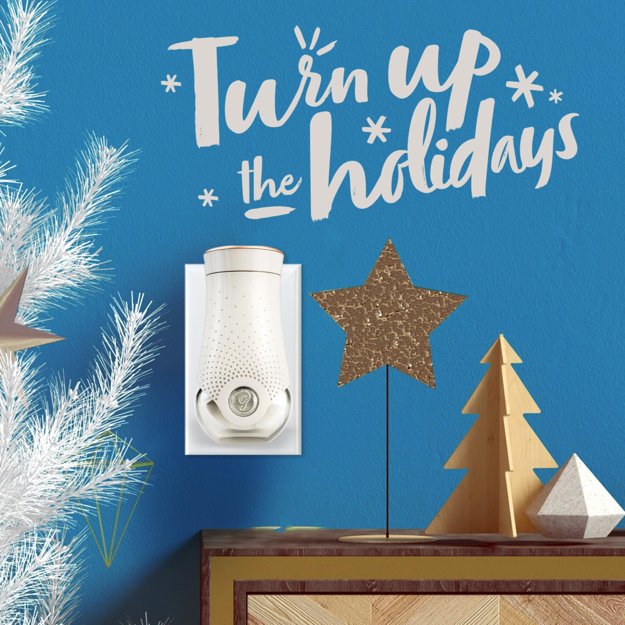 Glade PlugIns Refills Air Freshener, Scented and Essential Oils for Home and Bathroom, Starlight & Snowflakes, 1.34 Fl Oz, 2 Count